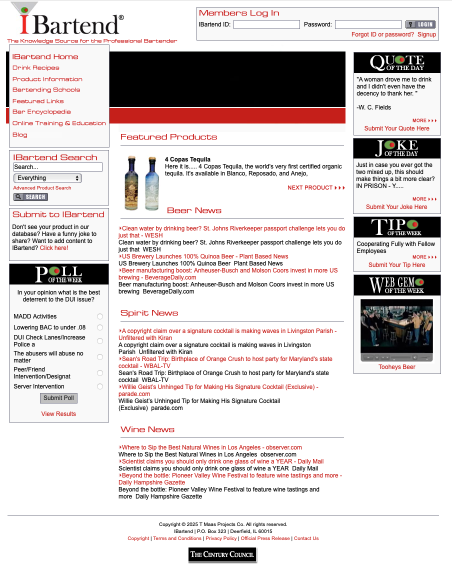 iBartend Home Page